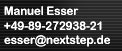 E-Mail an Manuel Esser